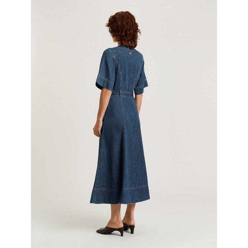 Veronika Maine Cotton Lyocell Denim Shirtdress image number 1
